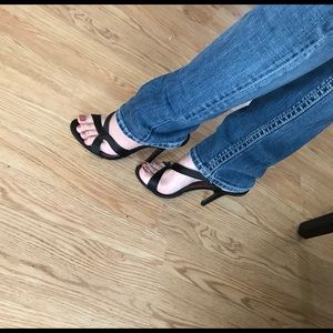 Charles by Charles David Black Satin Heels